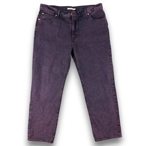 Levis 569 Jeans Mens 34 Purple Acid Wash Loose Relaxed Straight Leg Denim Pants
